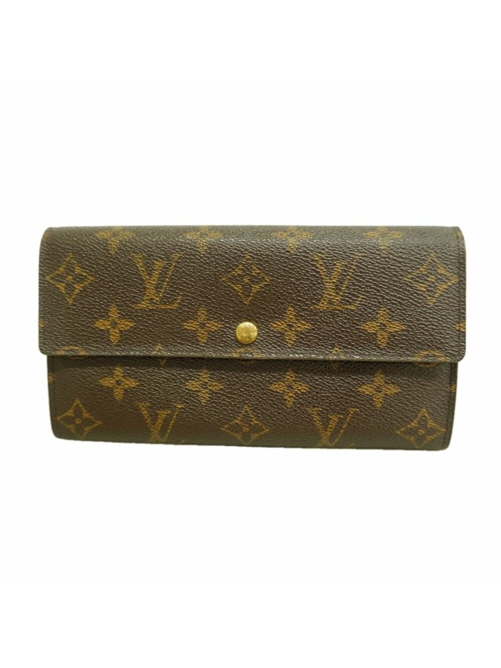 Louis Vuitton Wallet Monogram Pochette Porte Monnaie Credit Brown